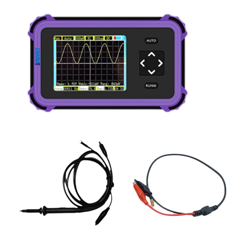 ABPQ PDS833 Handheld Digital Osciloscope+Probes Kit 2.8Inch Screen 1Mhz Analog Bandwidth 8.33Msa/S 800VPP Digital Osciloscope