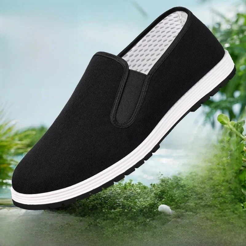 Old Beijing Cloth Shoes Men's Flagship Store 2026 New Thousand Layer Cow Tendon Bottom Breathable Anti-slip Casual Comfortabl...