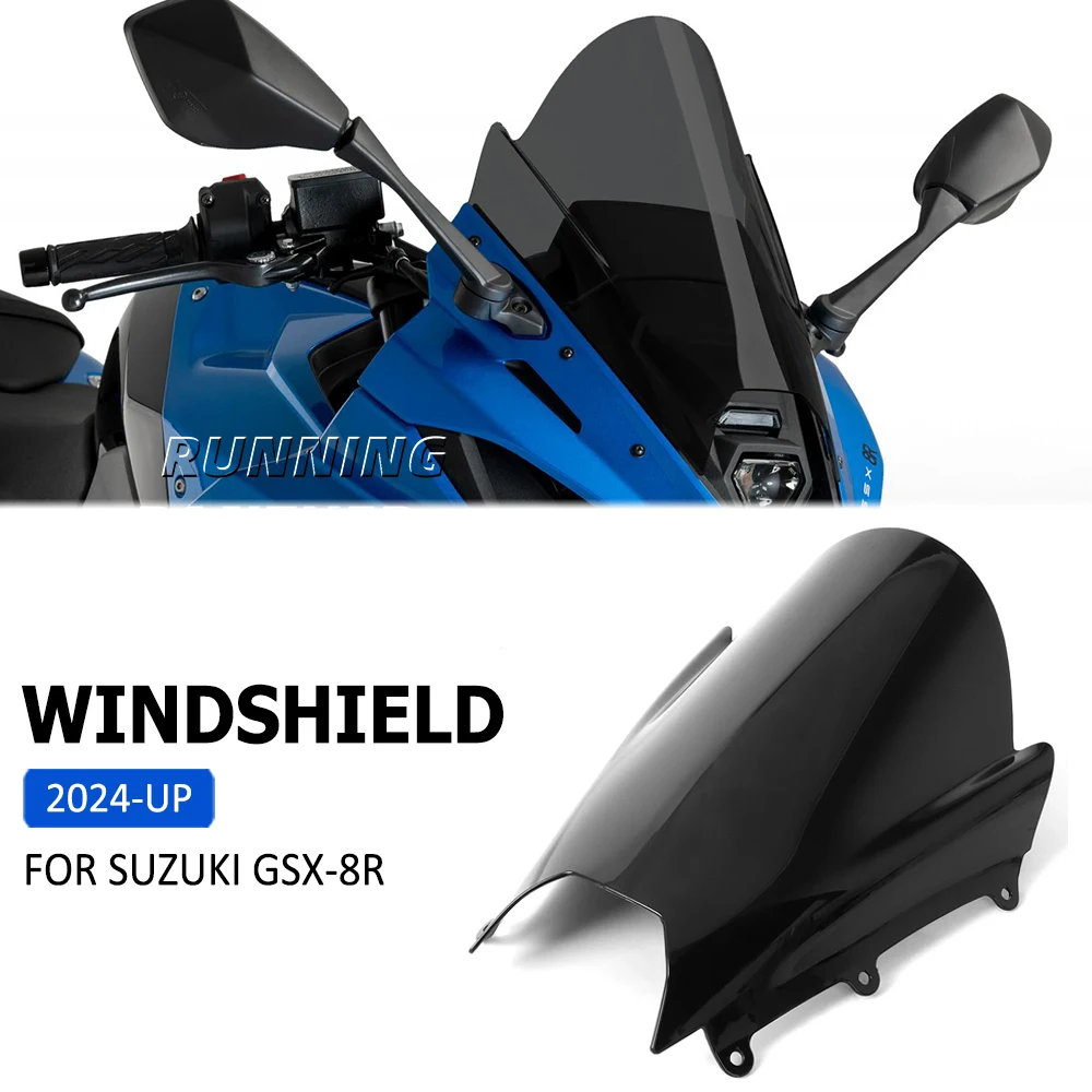 

For Suzuki GSX-8R GSX 8R GSX8R 2024 2025 Windscreen Windshield Wind Shield Screen Deflector Protector Motorcycle Accessories
