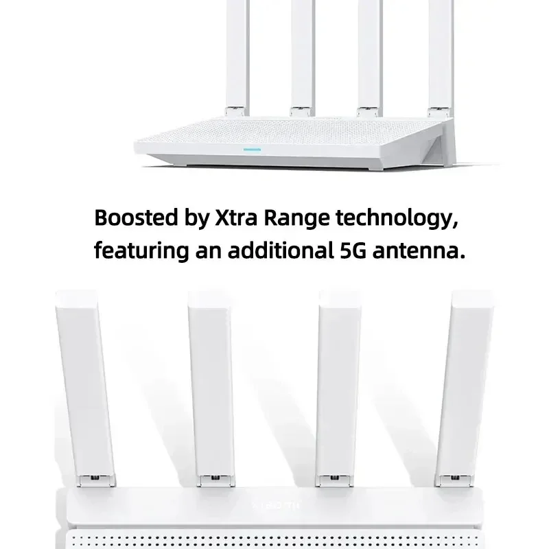 2024 NEW Original Xiaomi AX3000T Router 2.4GHz 5GHz 1.3GHz CPU 2X2 160MHz WAN LAN LED NFC Connection for Home Office Games Mi