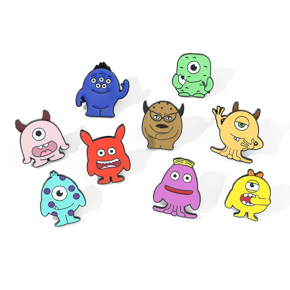 

Брошь Disney Anime Monsters University, эмалированные булавки, милый мультфильм для рюкзака, куртки, булавки, аксессуары, подарки