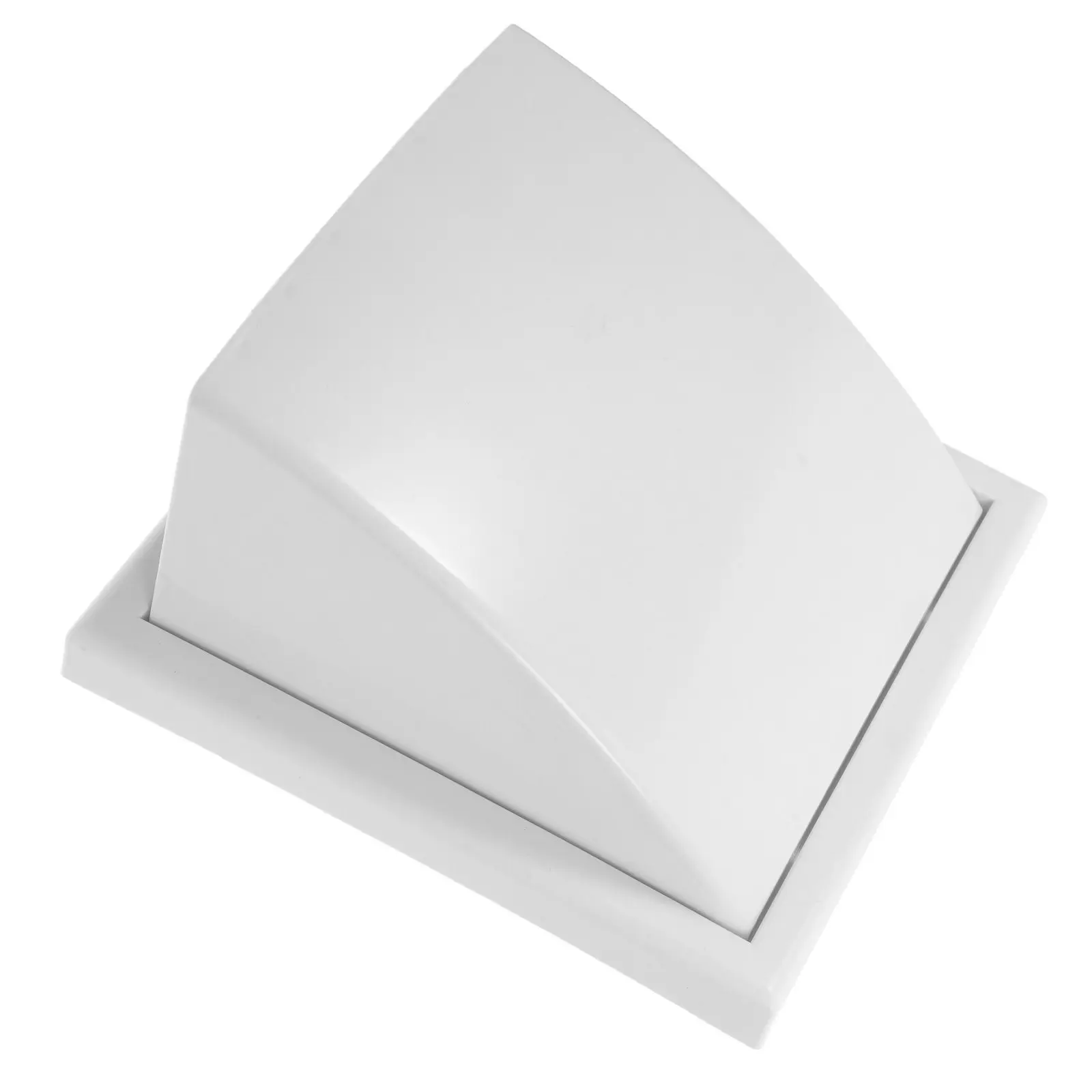 Wall Vent Cover Plastic Exhaust Hood Deflector Slanted Vent Screen Exterior Ventilation Air Duct Cover for Home Use