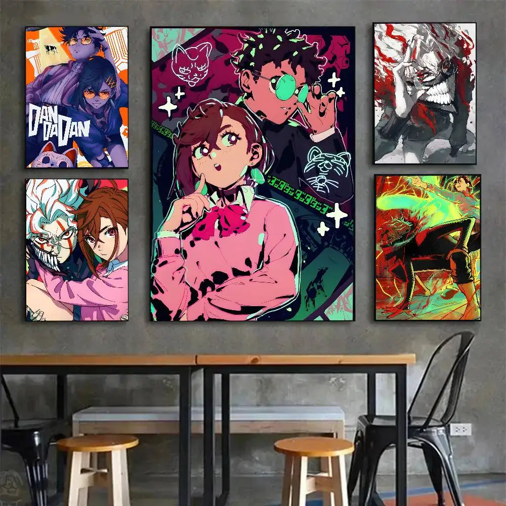 Classic A-Anime Dandadan Sixth Poster Canvas painting poster with prints Home bedroom living room decoration gift