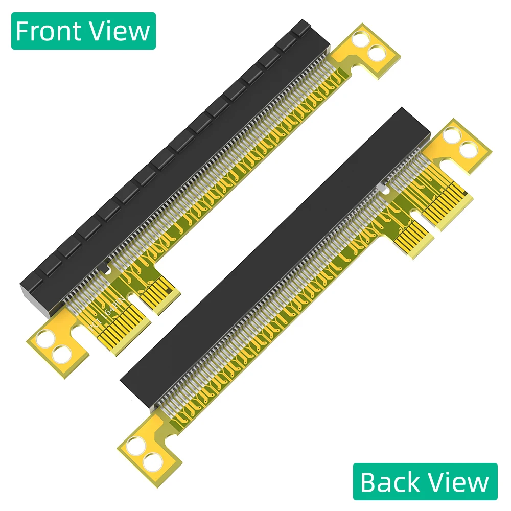 PCI-E 1X to 16X Adapter Card PCI Express 1X to 16X Male to Female Expansion Card Suitable for Desktop Computer GPU Riser Card