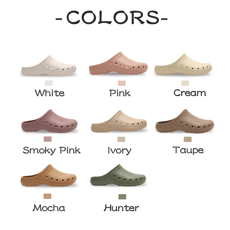 Add Contoured Footbed Medical Clogs Slip Resistant Hospital Doctor Footwear Dental Nursing Shoes Pet Clinic Work Slippers X09-01