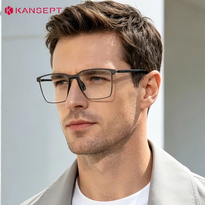 KANSEPT Lunette Myopia Glasses Man Style Men's Eyeglasses Graduated Lenses to Read Japanese Luxury Eyewear Magnifier Eye Glass
