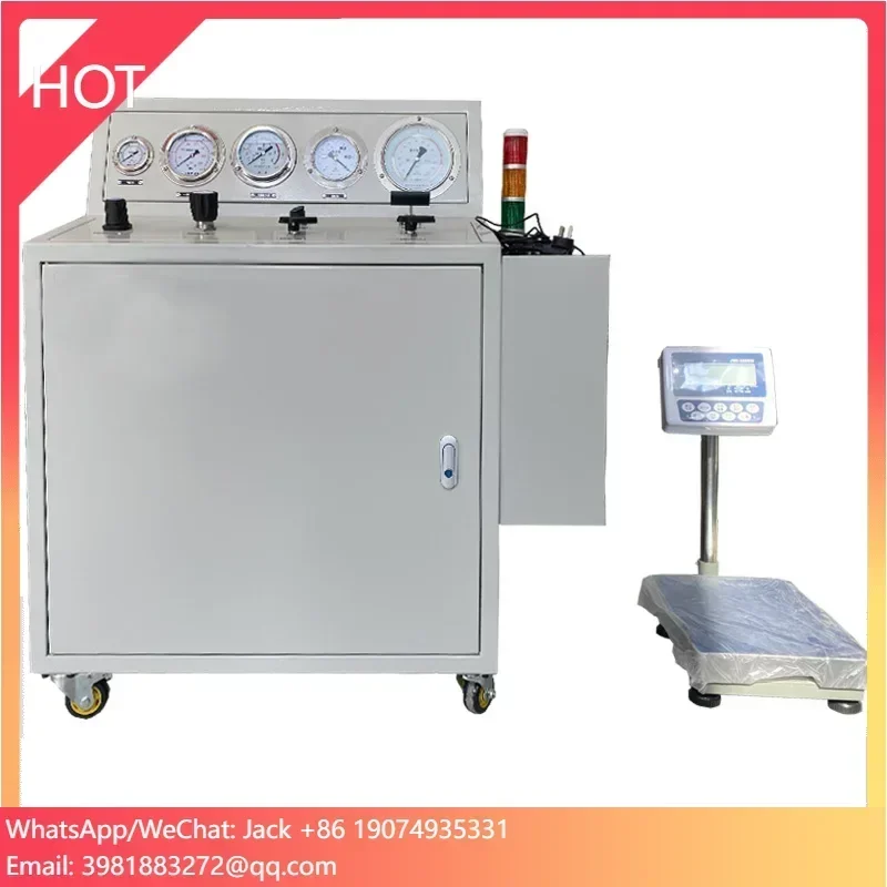 USUN Model:WS-FM-06-A  portable automatic  FM200 filling machine with electronic scale