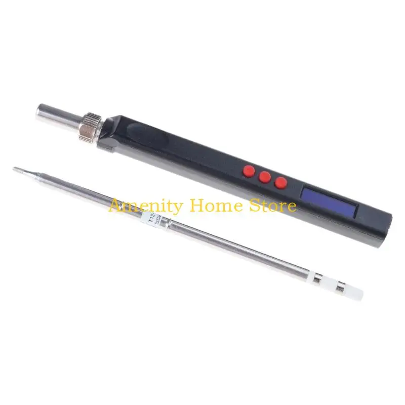 F26C Original T12 Electric Soldering Iron Adjustable Temperature Digital Screen Display with T12 Solder Tip