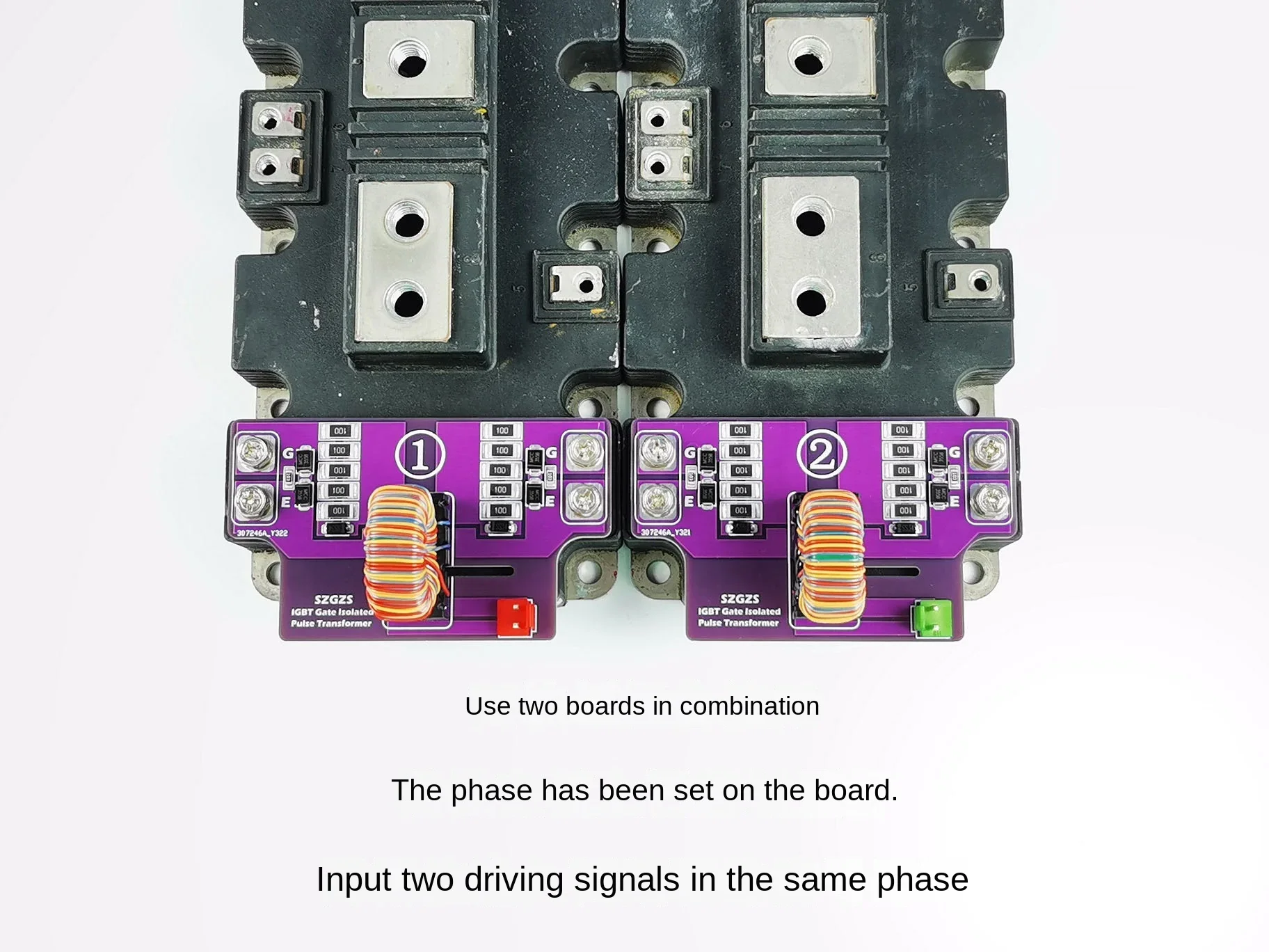 2024 Latest Tesla Coil DRSSTC Full Bridge IGBT Module Dedicated Gate Drive Isolation Transformer Finished Module