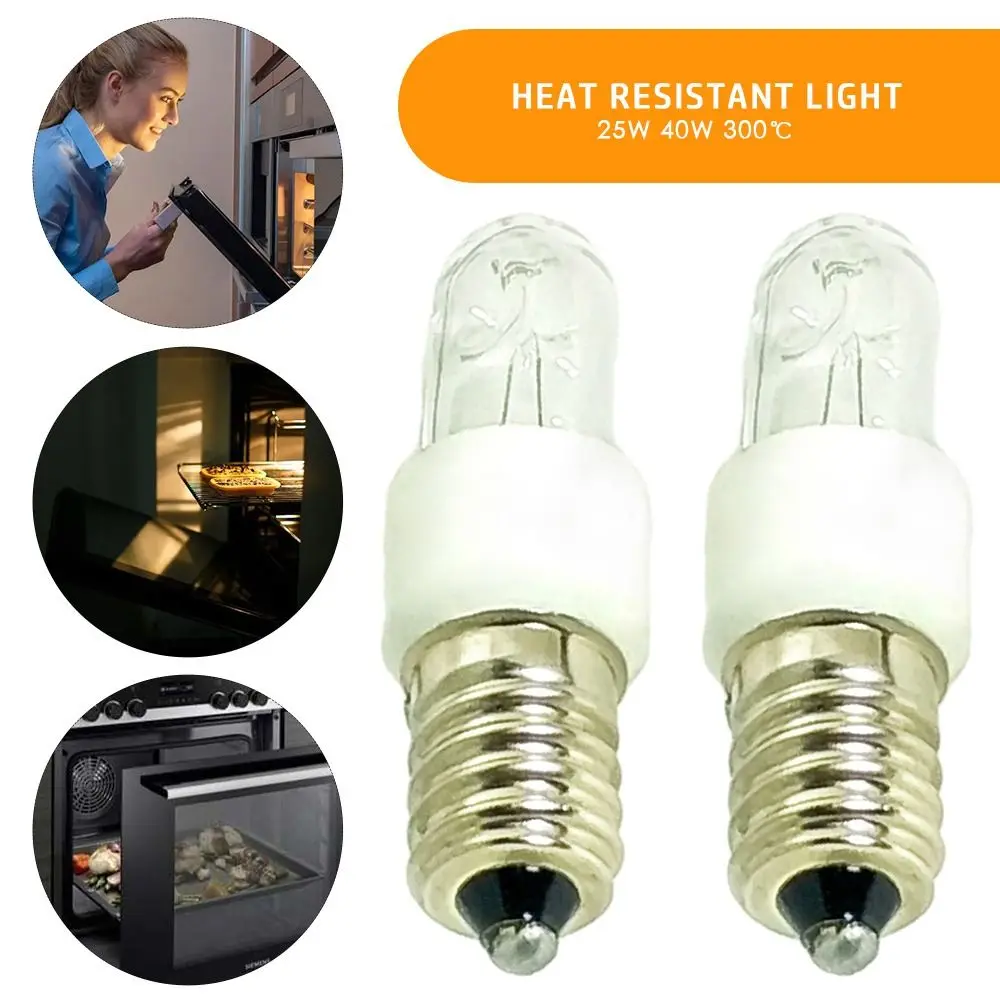 E14 25W 40W Oven Lamp Salt Bulb High temperature refrigerator light Cooker Hood Lamp Tungsten Filament bulb