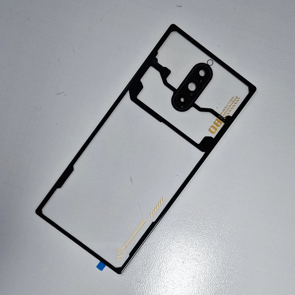 Original Back Cover For ZTE nubia Red Magic 8 Pro 8 Pro+ Plus Battery Housing Rear Door Case NX729J Replace Parts + Camera Lens
