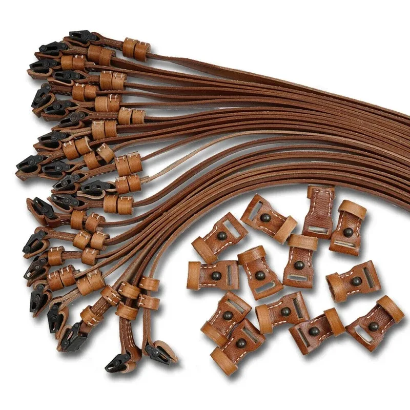 الحرب العالمية الثانية 98k حزام من الجلد حبال معدات الجيش الألماني حزام WW2 ملحق الاستنساخ #4