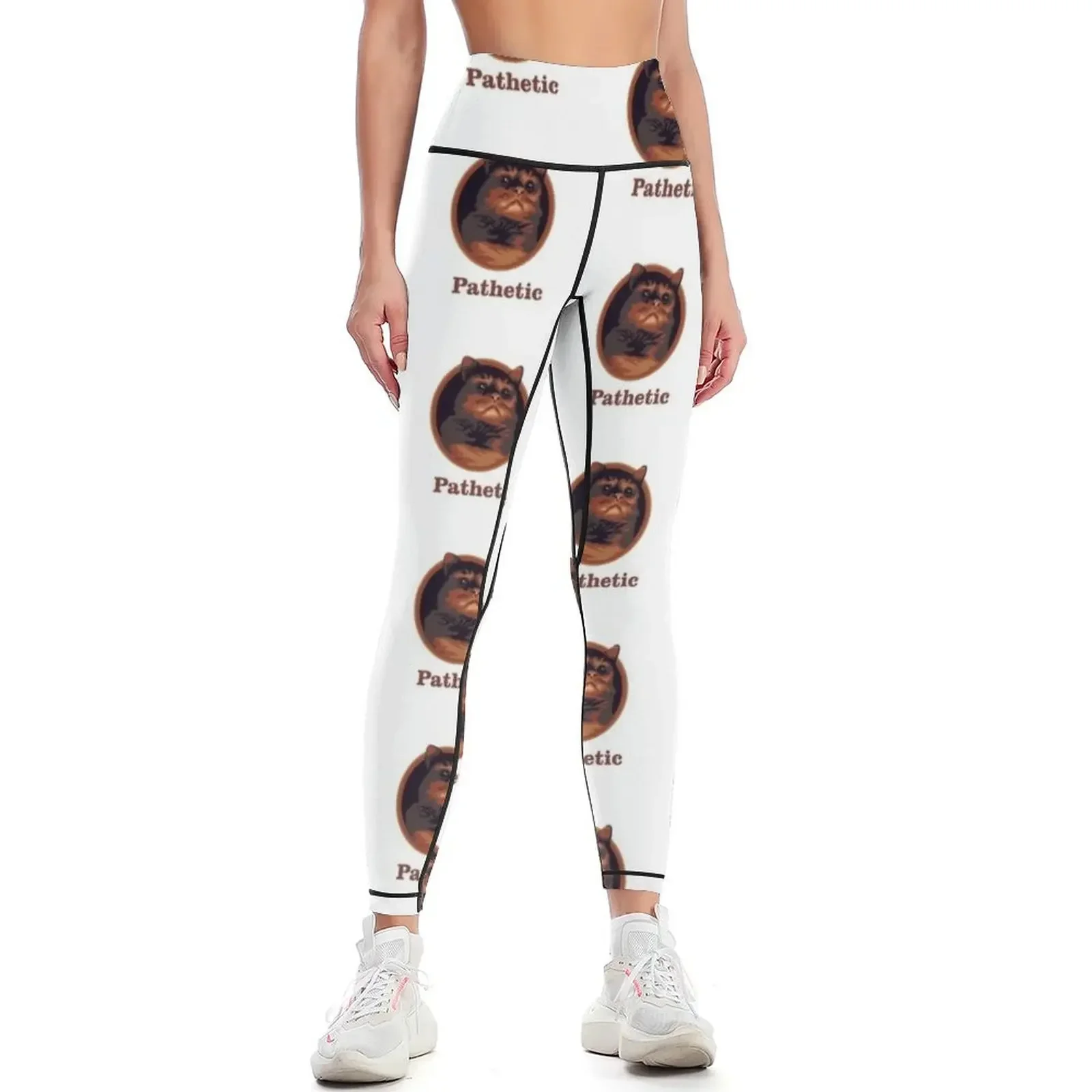 

Pathetic Cat Meme Leggings sport legging gym's sportswear push up tights for Women sports Womens Leggings