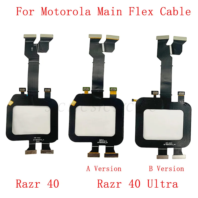Cabo Flexível Conector da Placa Principal para Motorola Razr 40 Ultra, Peças de Reparo do Cabo Flexível do LCD