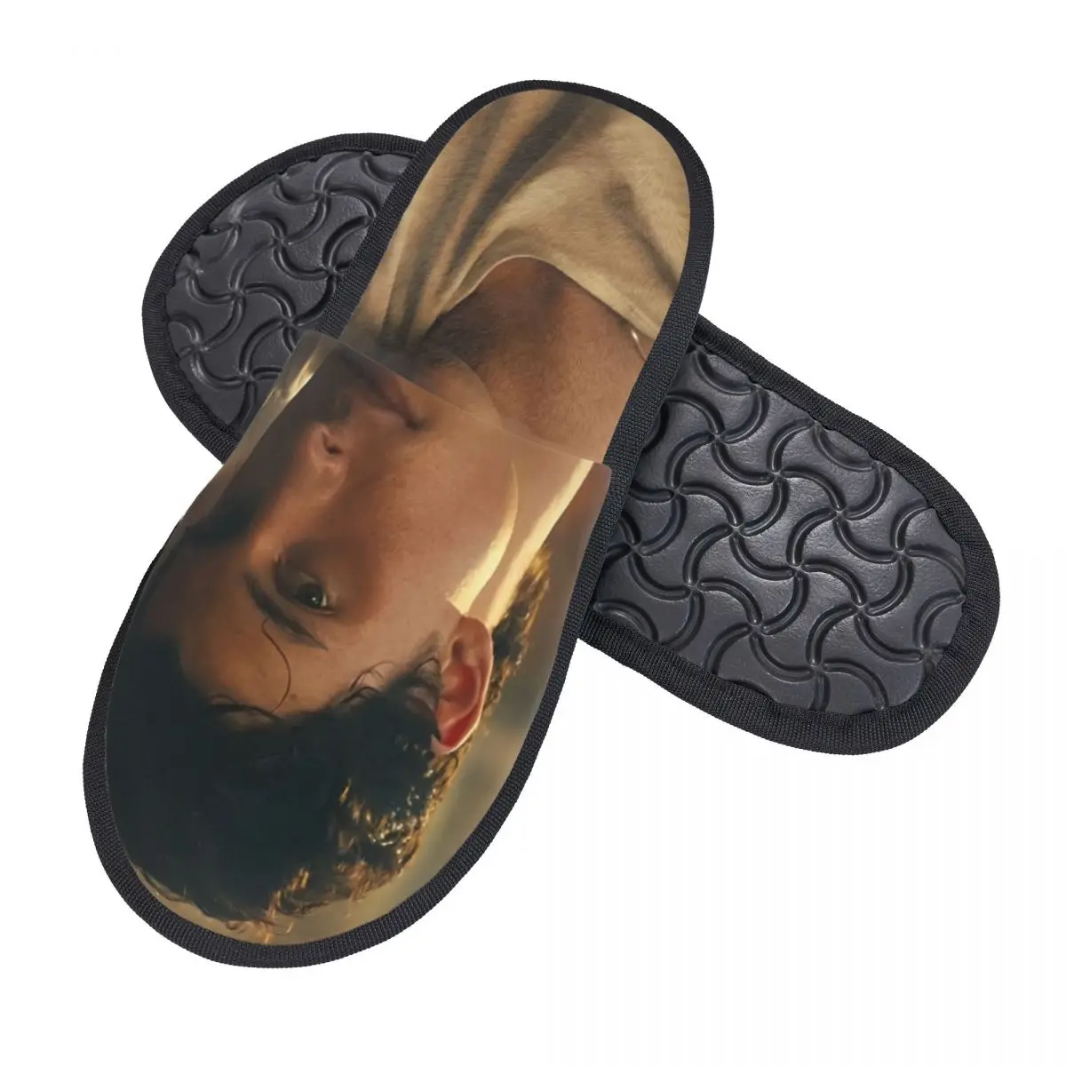 Shawn Mendes Singer Winter Cotton Slippers Living Room Pop Rock Cozy Memory Foam Slippers Anti-skid