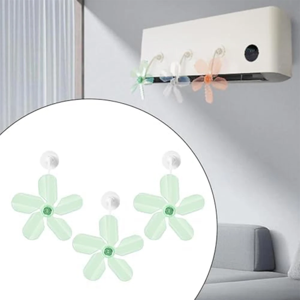 Set Of 3 Air Conditioning Deflectors Fan Colorful Wind Shields For Home  Office Heating, Cooling & Vents HVAC Systems & Parts