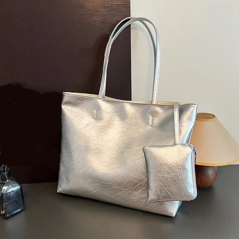 

Women's Daily Handbag with Small Purse Versatile Large Capacity Underarm Tote Bag Leisure Commuting Shopping Travel Shoulder Bag