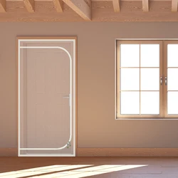 Reinforced heavy duty cat screen door, thickened cat scratch mesh to prevent scratching, U-shaped with bilateral zippers