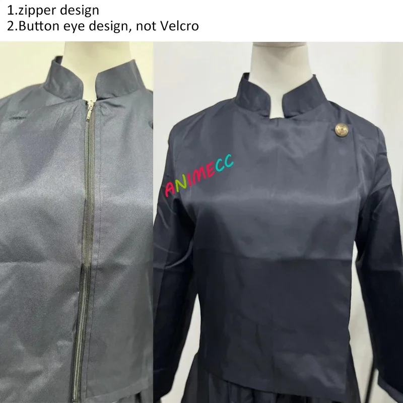 ANIMECC in Stock S-2XL Geto Suguru Cosplay Costume Wig Earring Anime Cosplay School Uniform Halloween Party Outfit for Women Men