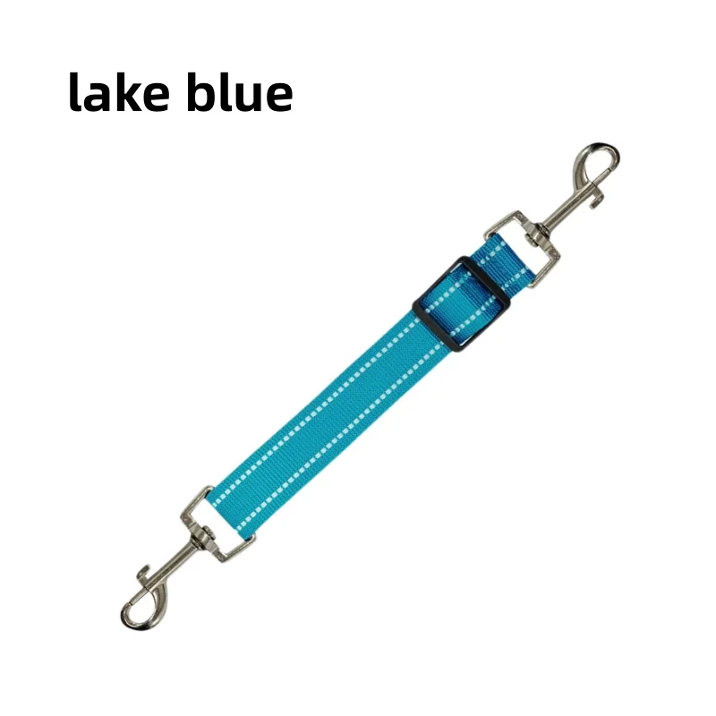 360 °   Draaibare reflecterende veiligheidsclip voor honden, verstelbare lengte, verticale druk, heavy-duty polyamide riemconnector, anti-twist