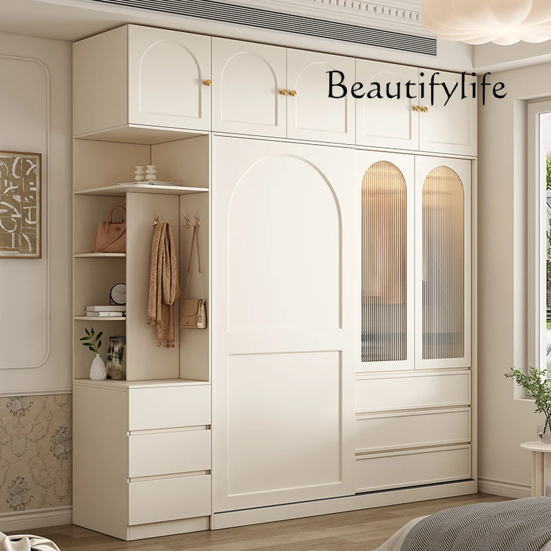 

Y Large EssentialsTall Wardrobes Glass Nordic Interior Storage Cabinets Bedroom Closet Organizer Sliding Guarda Roupas Furniture
