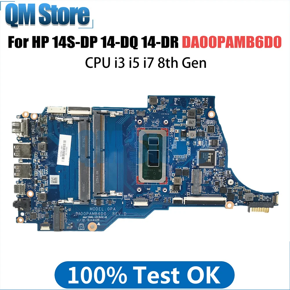 SAMXINNO DA00PAMB6D0 Mainboard For HP 14S-DP 14-DQ 14-DR TPN-Q221 Laptop Motherboard With 4417U 5405U i3 i5 i7 CPU L61952-601