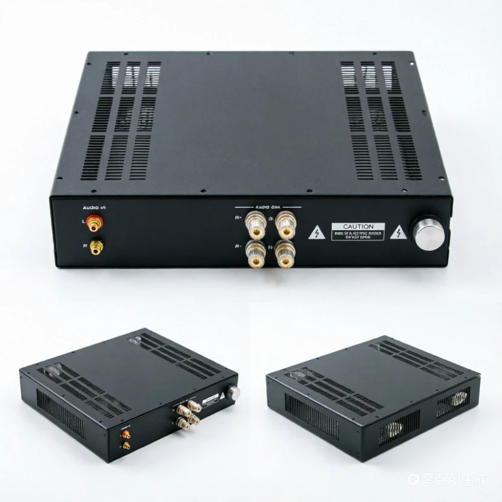 Aluminum Panel Diy Amplifier Chassis Sturdy Structure Housing For Audio Amplifier Diy Project