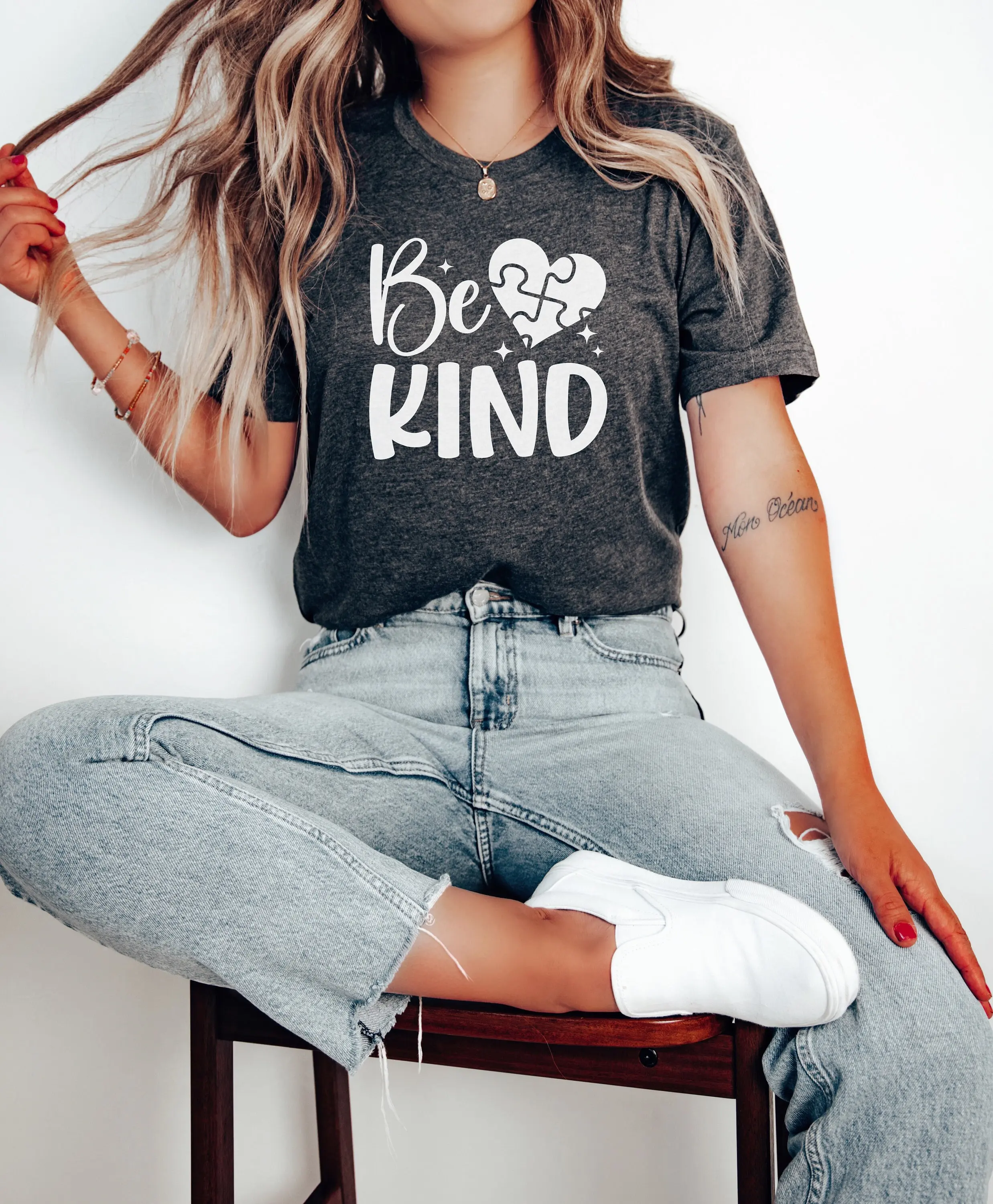 Be Kind T Shirt Autism Awareness Acceptance Neurodiversity Spread Kindness