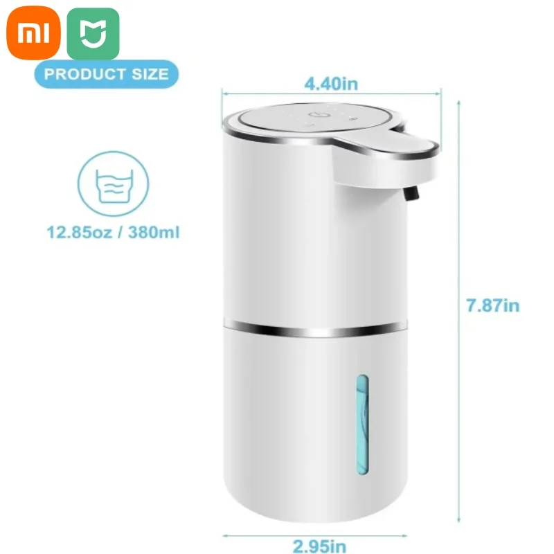 Xiaomi Mijia Automatic Soap Dispenser Touchless Foaming Soap Dispenser 380ml Usb Rechargeable 4 Level Adjustable For Home