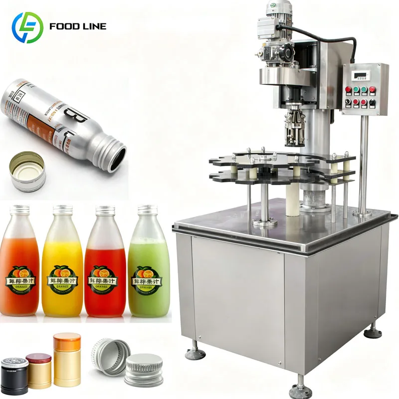 Automatic Bottle Capping Machine Rotary Screw Capper For Beverage Food Packaging Line Customized