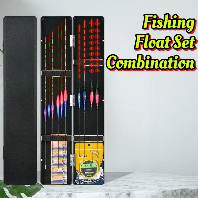 Fish Float Set Combination Night Light Day Night Dual-purpose Electronic Floats Thickened Eye-catching Nano Fishing Float Tackle