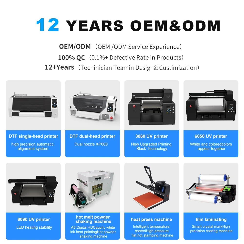 On SALE Professional Xp600 I1600  A3 30CM Dtf Printer New Condition Roll-to-Roll Transfer T-shirt Printing Machine 1 Year view 6