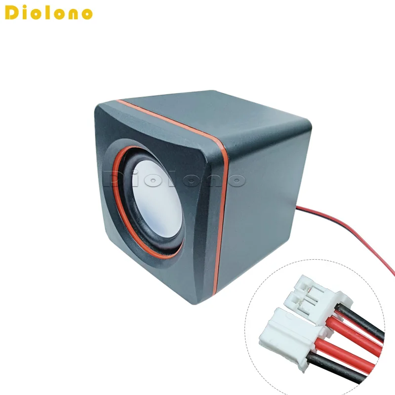 4 Ohm 3W 52mm Box Audio Portable Passive Speaker LED Computer Advertising Player Loudspeaker DIY For Home Theater