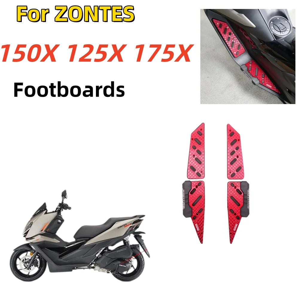 Aluminum Alloy Non-Slip Footpads for ZONTES 150X, 125X, and 175X – Bolt-On Decorative Accessory (No Modification Required)