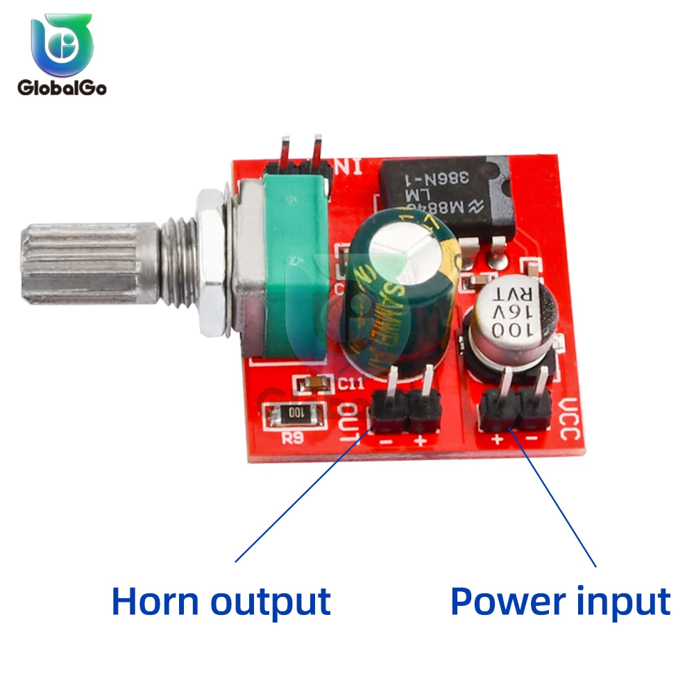 DC4-12V LM386 Electret Microphone Amplifier Board Microphone Pickup Module can Drive Earphones and Small Power Speakers