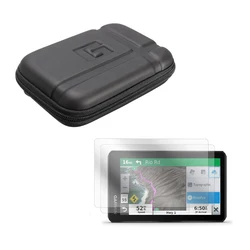 Portable Carrying Protect Storage Pouch Bag + Screen Protector Shield Film 5.5-inch for Garmin ZUMO XT Accessories