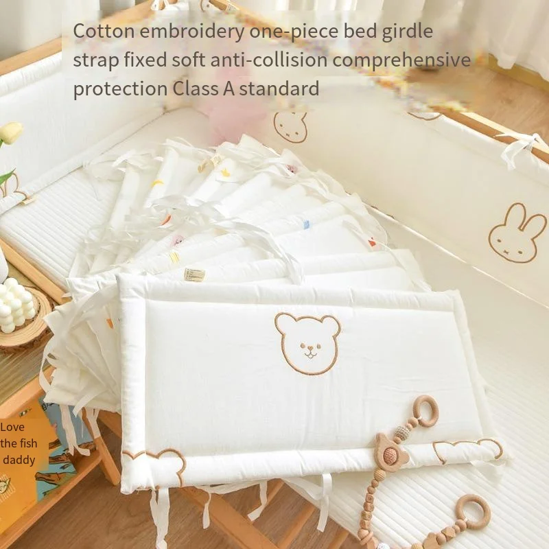 Newborn Crib Bed Circumference Baby Anti-collision Buffer Soft Bag Splicing Bed Extended Anti-drop Bumper Baby room decoration