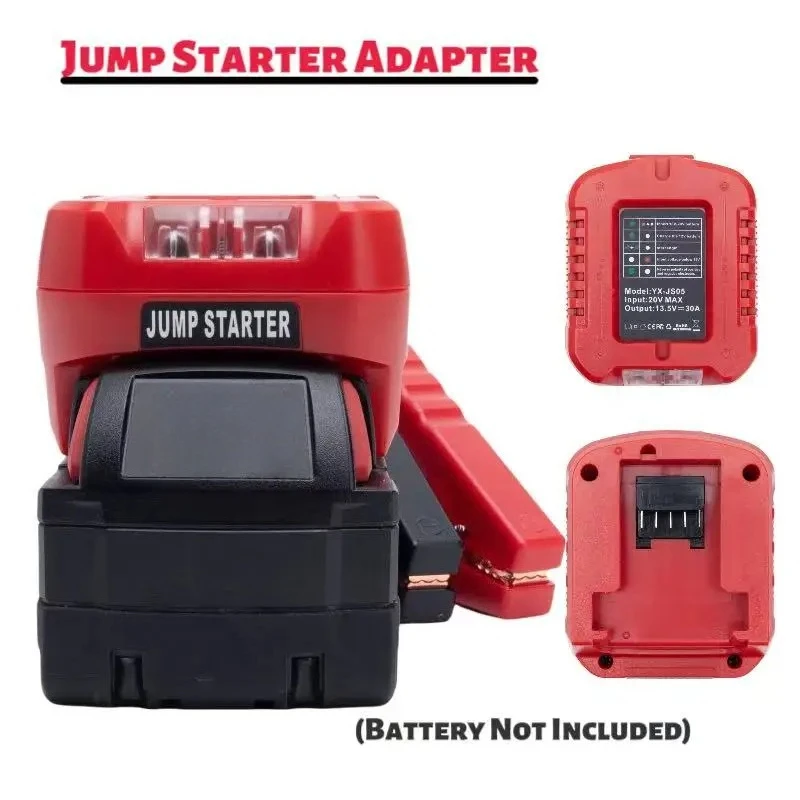 

Адаптер-переходник Автомобильный кабель аварийного запуска Блок питания Зарядное устройство для аккумуляторов Milwaukee 18 В 11AWG 30A (без аккумуляторов)