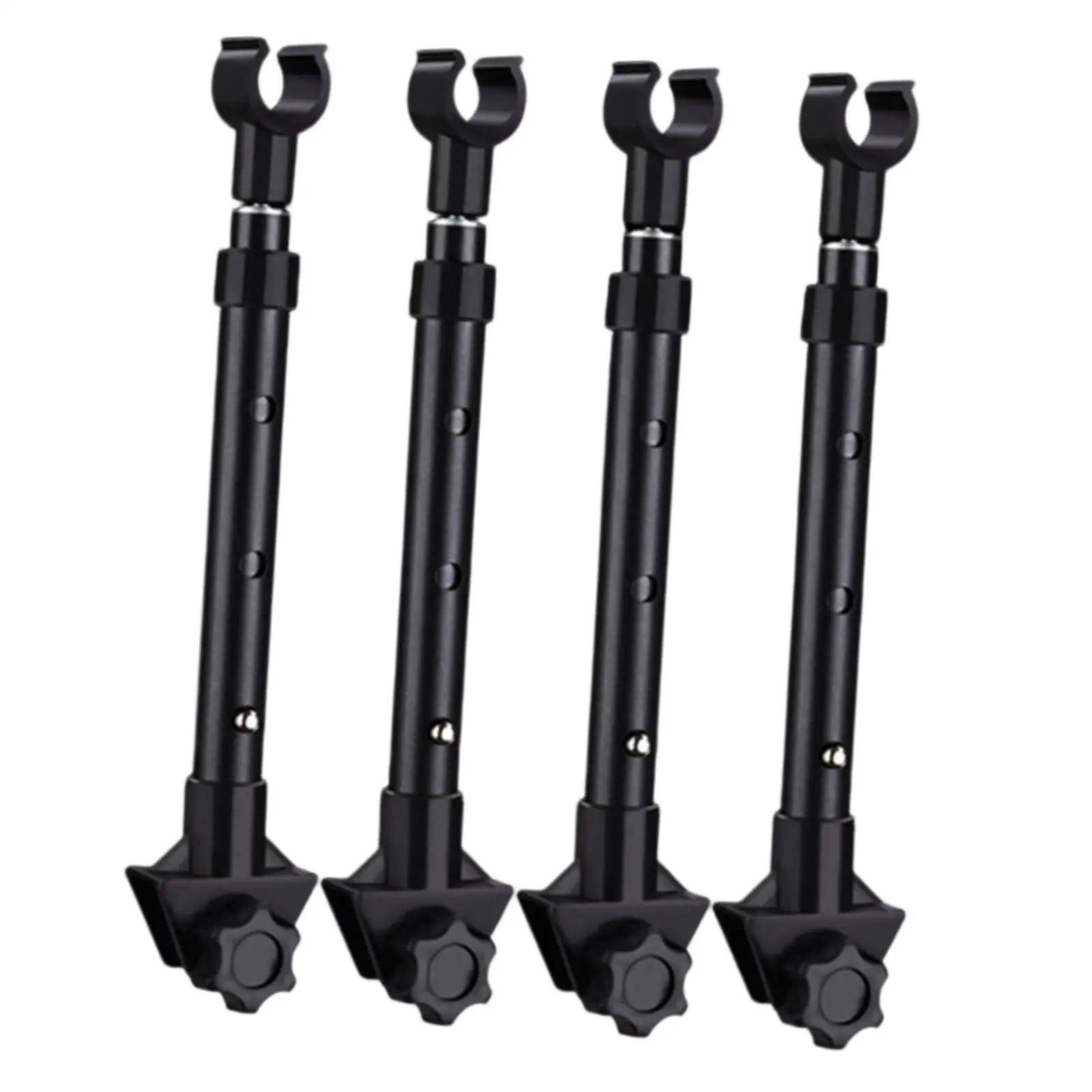 4x Wagon Cart Roof Rod Simple Installation Black Support Pole Camping Awning Frame Kit