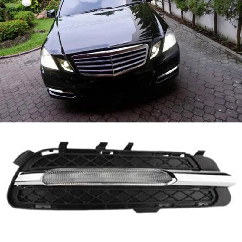 Feux de Jour de Voiture LED Feux de Brouillard DRL AdaptéS pour Mercedes-Benz W212 E250 E300 E350 2009-2013-2128851674 Droite