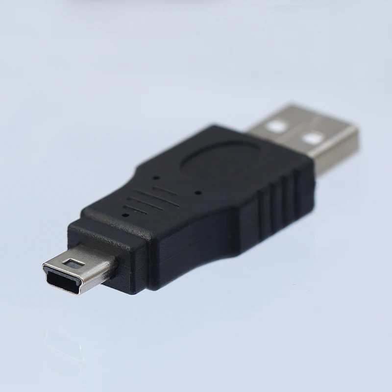 MINI USB męski na USB męski synchronizacja danych Adapter do ładowania przenośnik do MINI 5PIN urządzenie USB