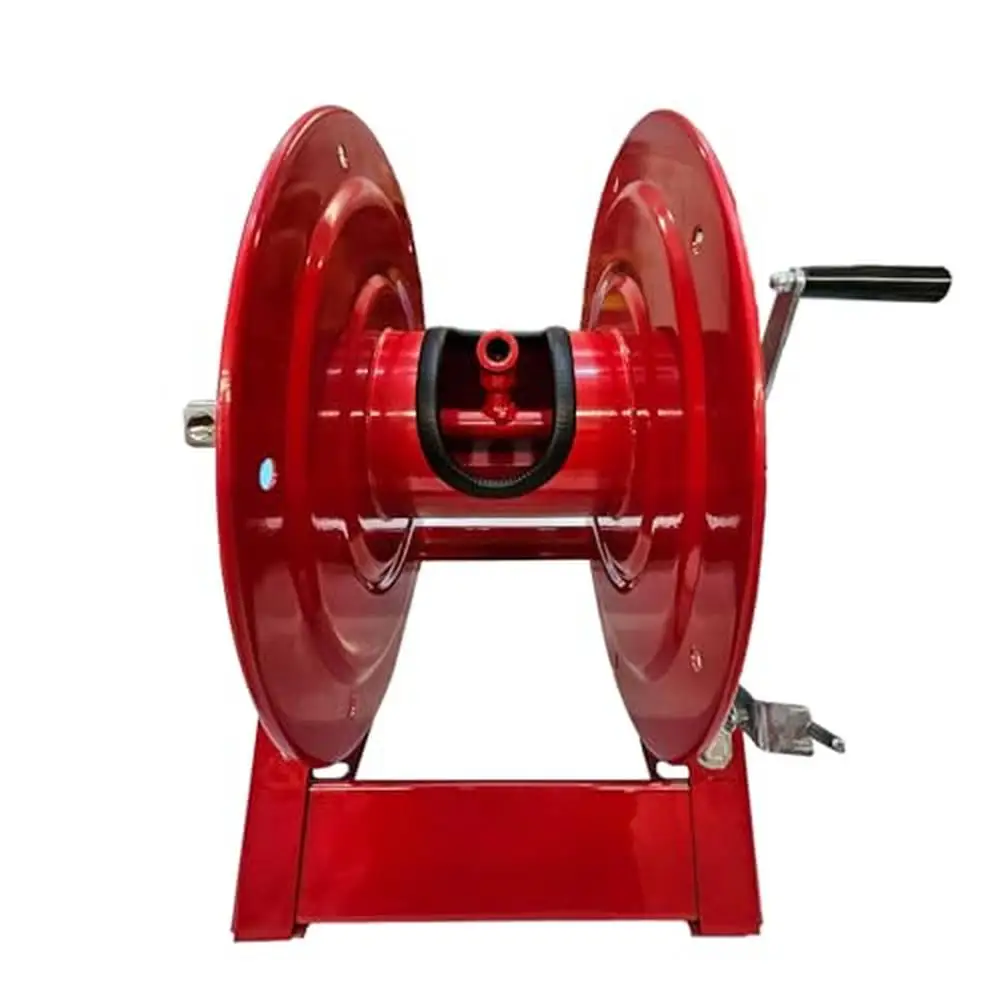 

5000 PSI Hose Reel Heavy Duty Hand Crank Smooth Rewind Full-Flow Swivel Portable Solution Universal Fitting Easy Maintenance