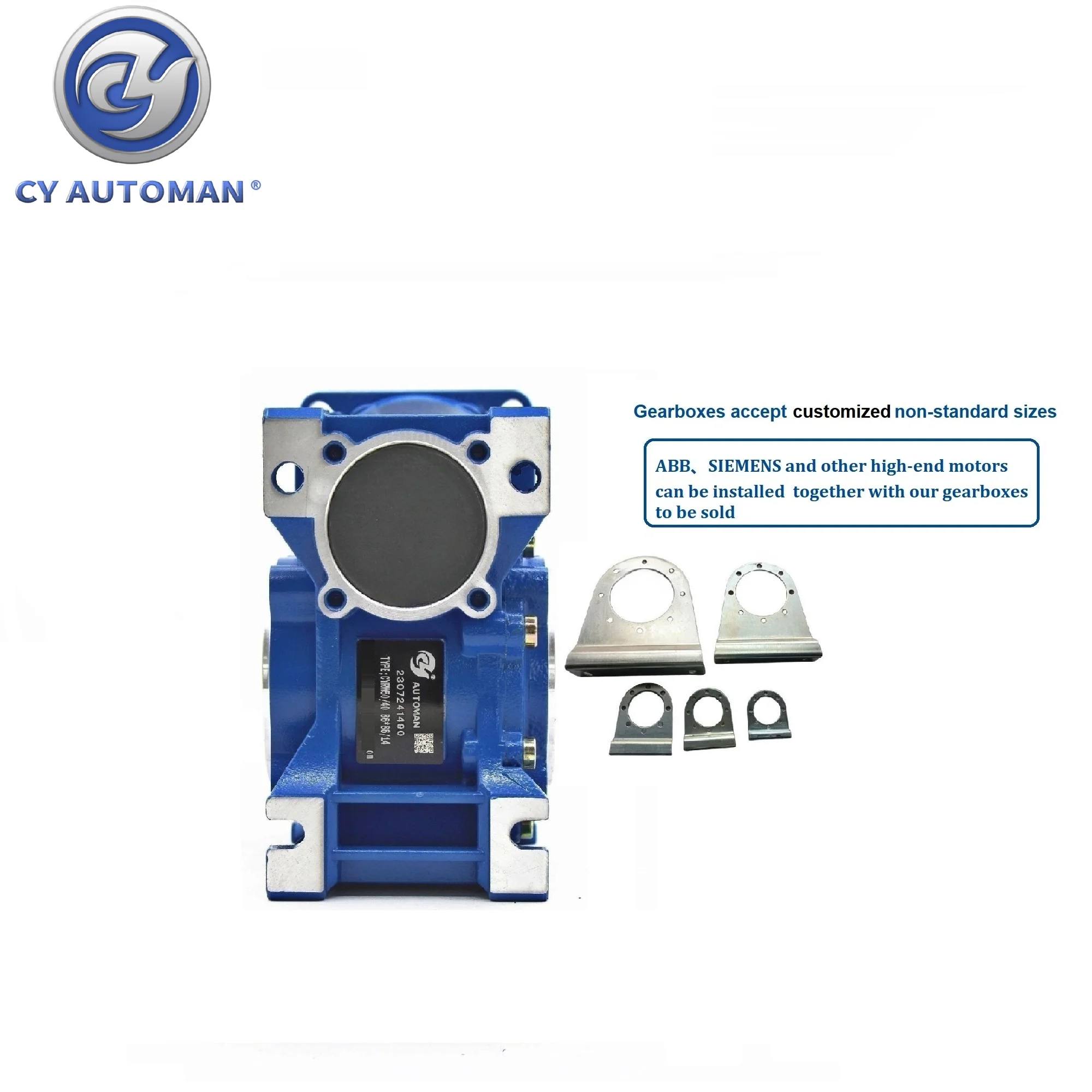 CYAutoman-reductor de motor de caja de engranajes helicoidales de alto Torque, NMRW 50, RW050, CYRW50, entrada 14/11/19mm, salida de 25mm, relación 5:1/100:1, proveedores