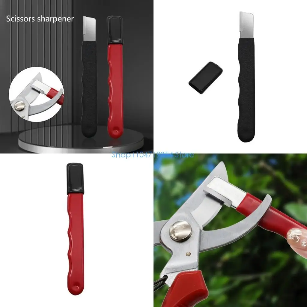 0XLD Pocket Sharpener Knife Shears Scissor Sharpener Garden Tool Sharpener for Knife