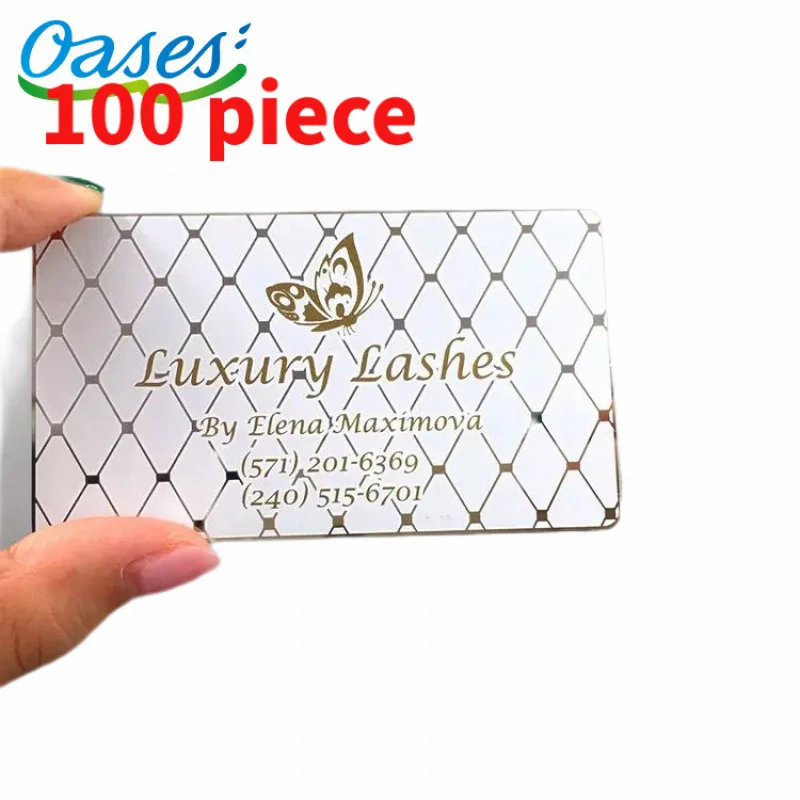 10 0piece.Custom.Cheap price metal business name card printing