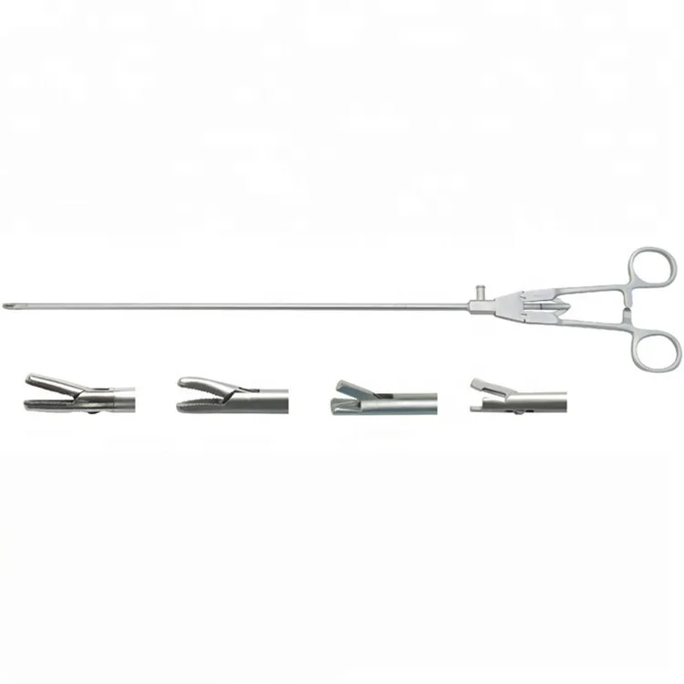 Reusable Surgical Laparoscopic Instruments Stainless Steel O shaped  Needle Holder