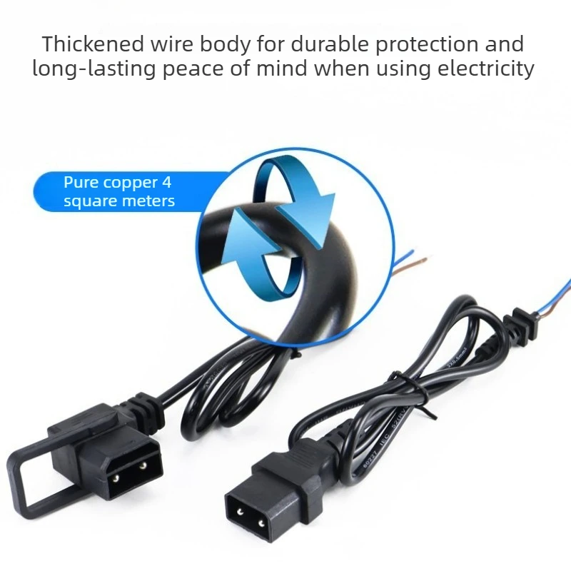 XiaoNiu G+F Pure Copper Output Cable 2+6 Lithium Battery Charging Output Cable 2+6 Conversion Line G+F Female Socket Adapter