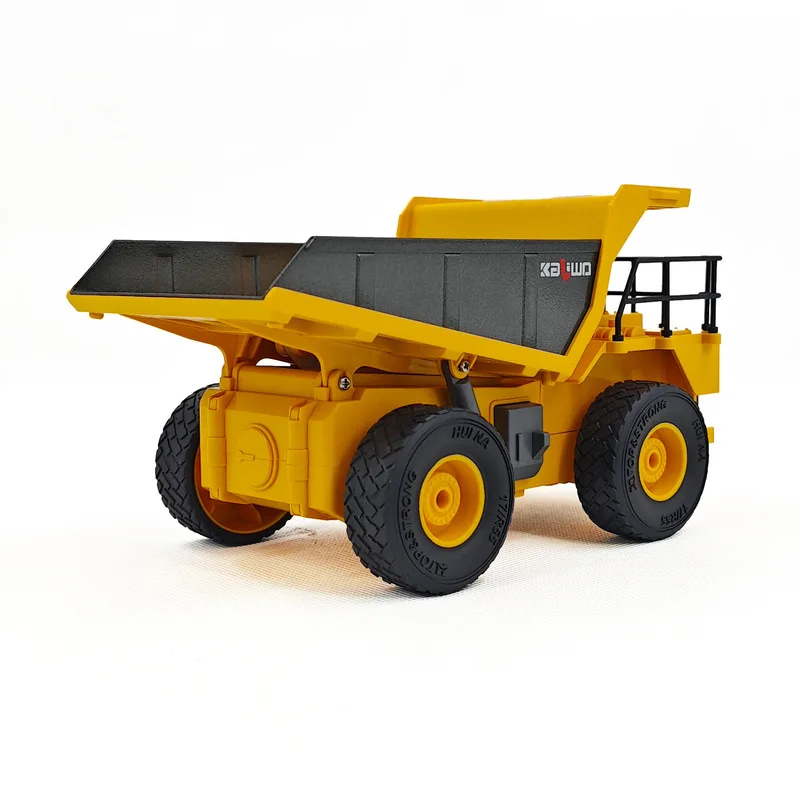 Huina caminhão basculante de simulação elétrica com controle remoto de nove canais 1: 24 brinquedos infantis