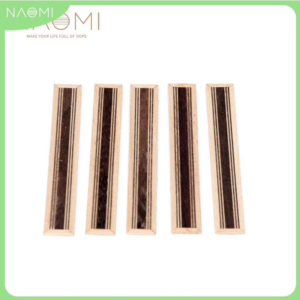 

NAOMI 5 Pcs Classical Guitar Bridge Tie Blocks Inlay Rosewood Inlay Wood Frame Series Guitar Parts Accessories New NA-15