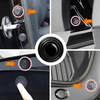 Car Door Anti-Collision Silicone Pads Sound Insulation Gasket Auto Soundproof Shockproof Sealing Rubber Pad Door Edge Sticker